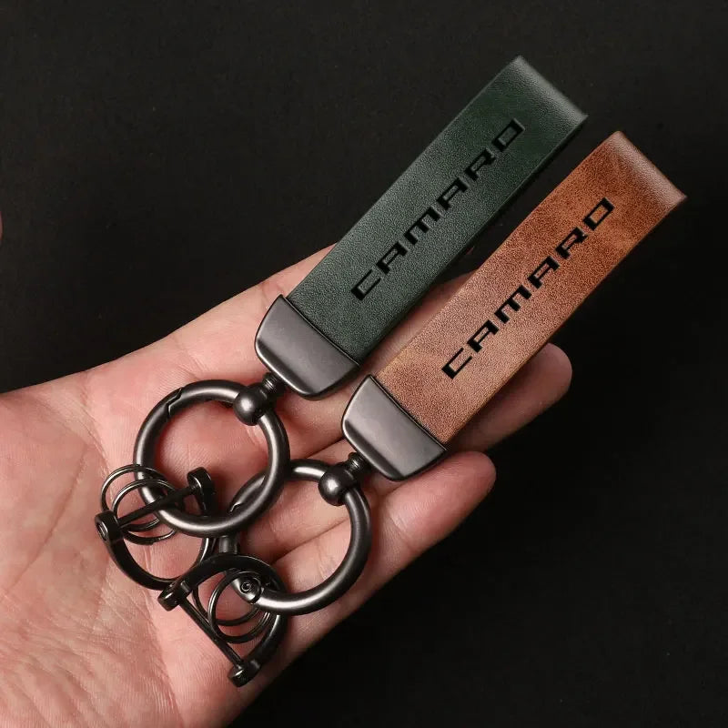 Chevrolet Camaro Leather Keychain
