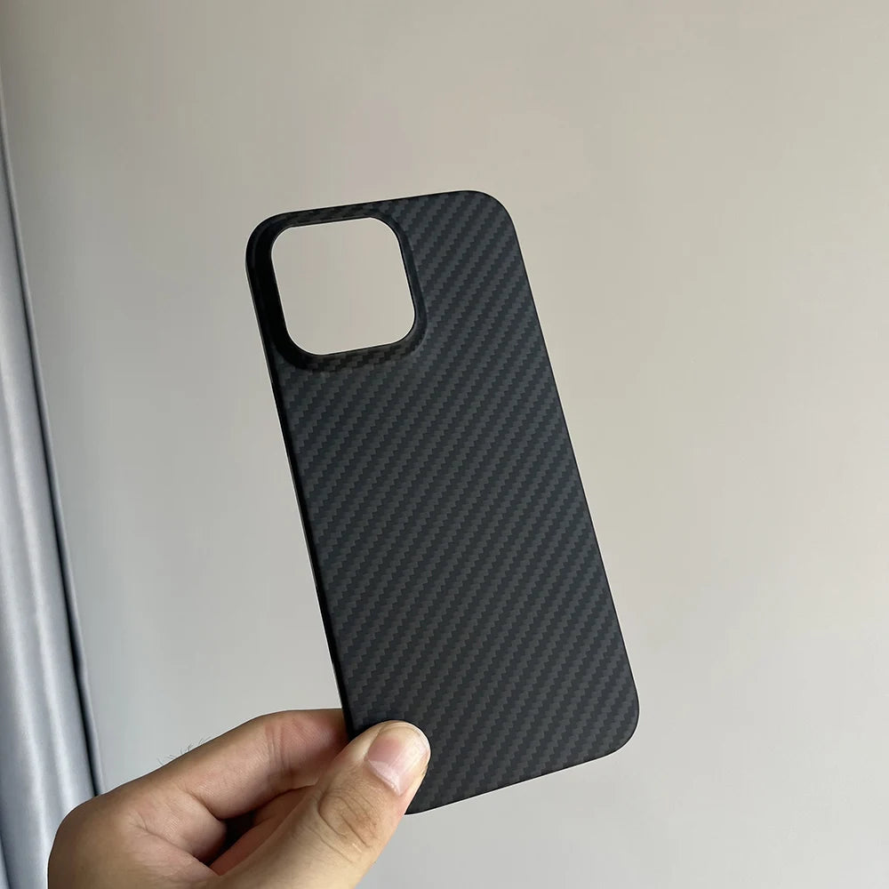Luxury Hard Carbon Fiber Magsafe IPhone Case