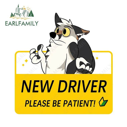 Shy Furry Warning Sticker