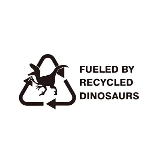 Recycled Dinosaur Sticker