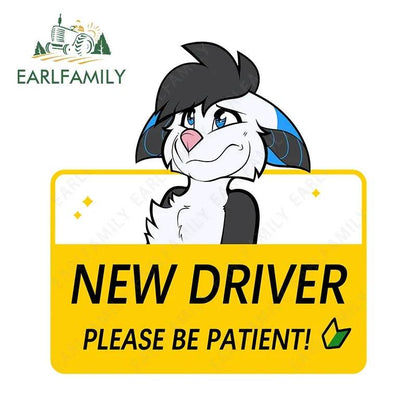 Shy Furry Warning Sticker