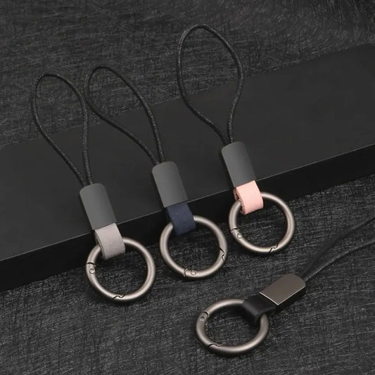 Alloy Leather Keychain