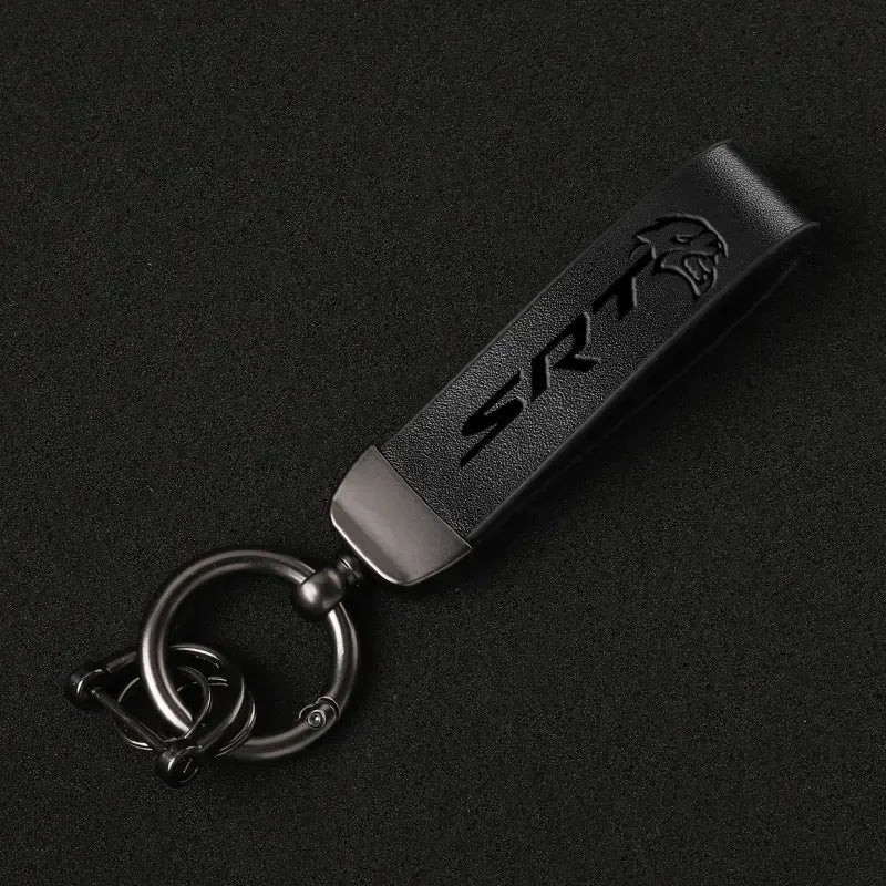 SRT Leather Keychain