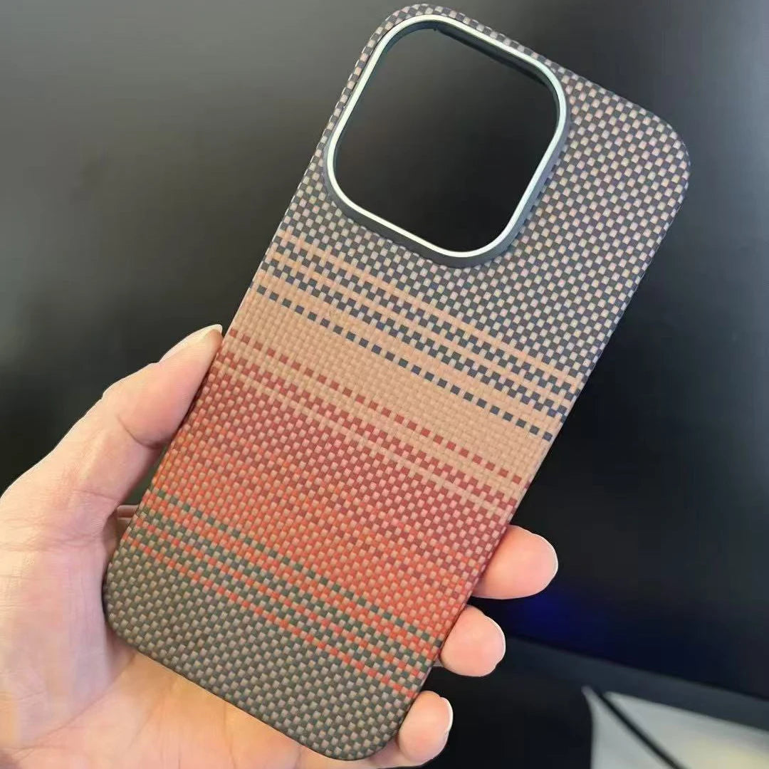 Luxury Hard Carbon Fiber Magsafe IPhone Case