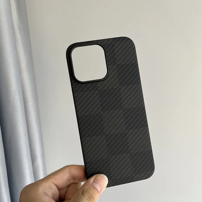 Luxury Hard Carbon Fiber Magsafe IPhone Case