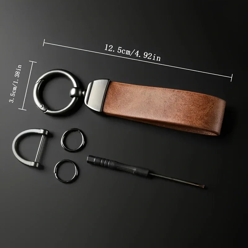 Porsche GTS Leather Keychain