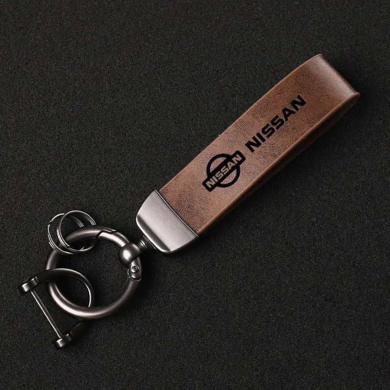 Nissan Leather Keychain