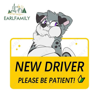 Shy Furry Warning Sticker
