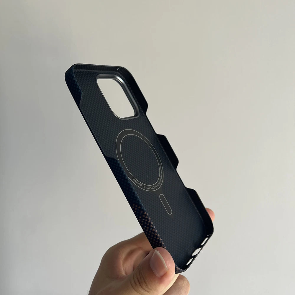 Luxury Hard Carbon Fiber Magsafe IPhone Case