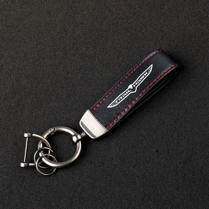 Jeep Trailhawk Leather Keychain