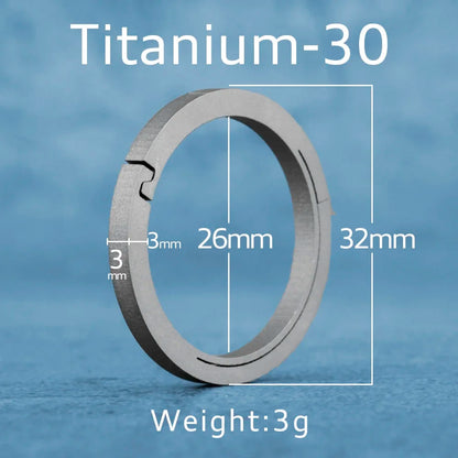 Black Titanium Keyring