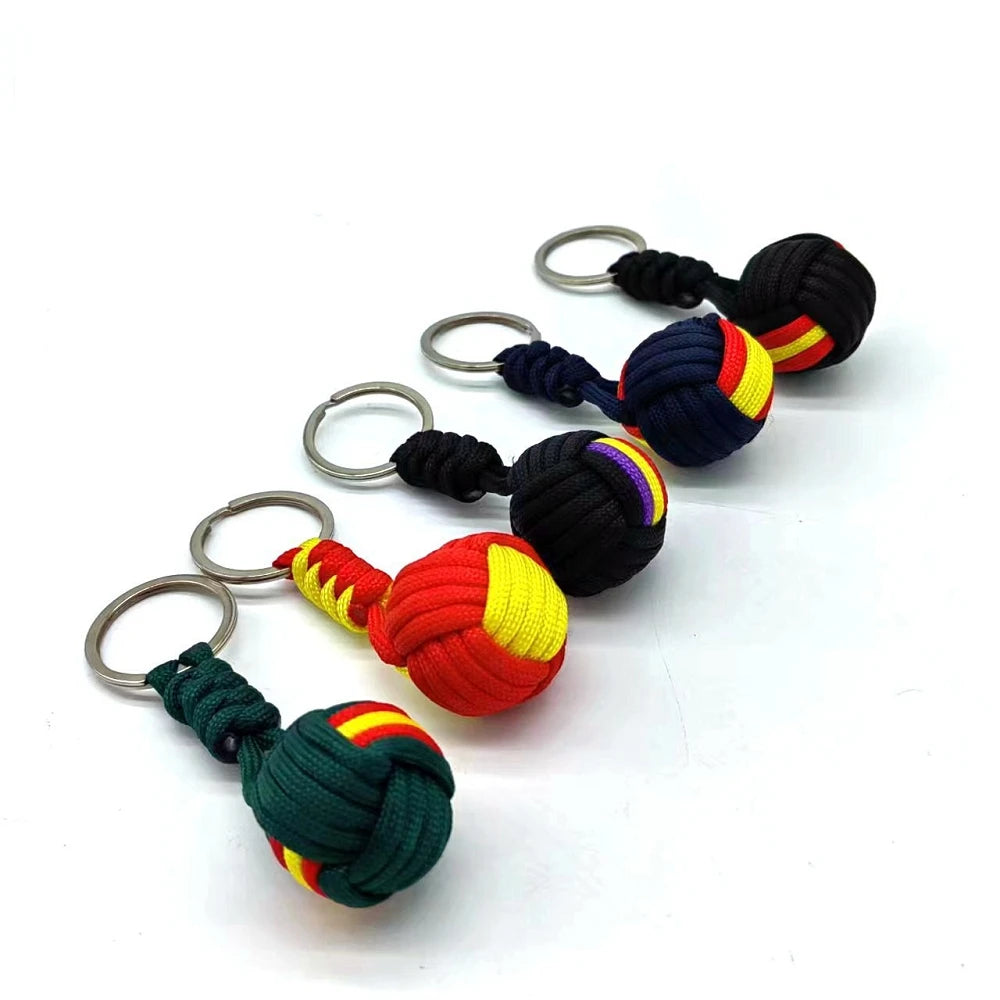 Woven Rope Ball Keychain