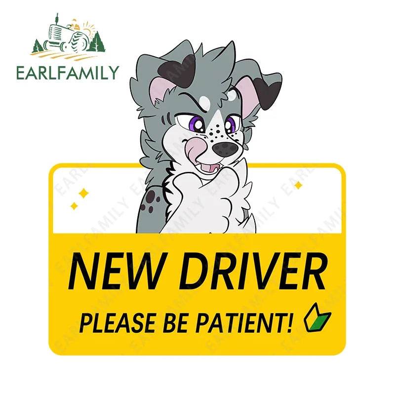 Shy Furry Warning Sticker