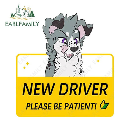 Shy Furry Warning Sticker