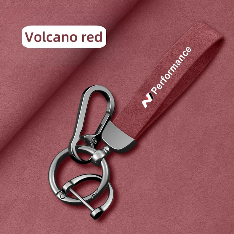 Hyundai Leather Keychain