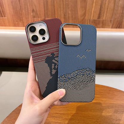 Luxury Carbon Fiber Magsafe IPhone Case