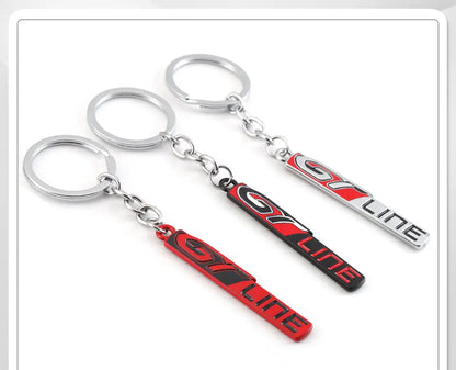 Kia & Peugeot GT Metal Keychain