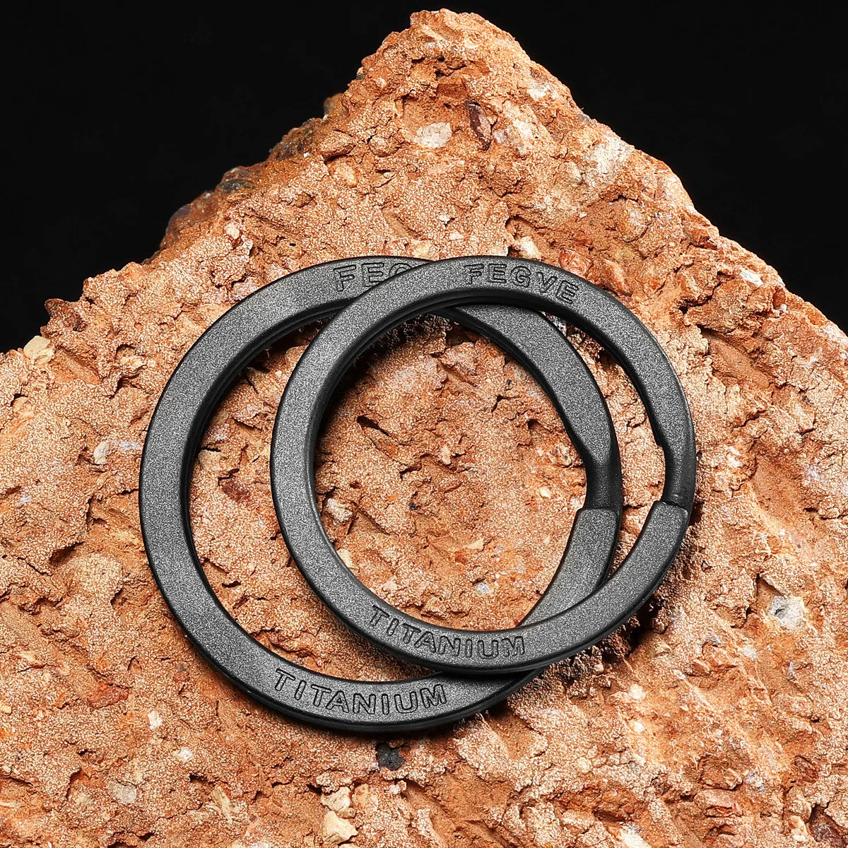 Black Titanium Keyring