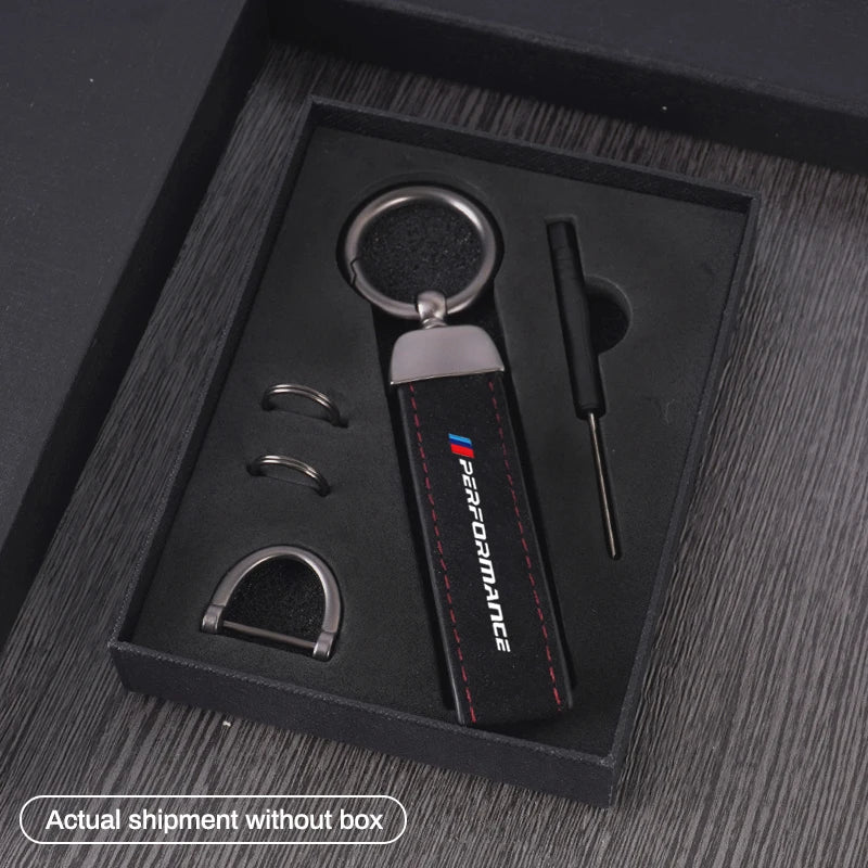 BMW Leather Keychain