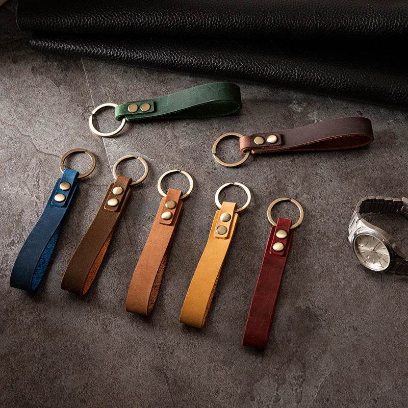 Cow Leather Keychain