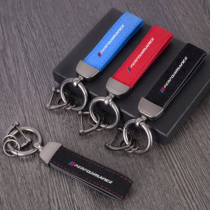 BMW Leather Keychain