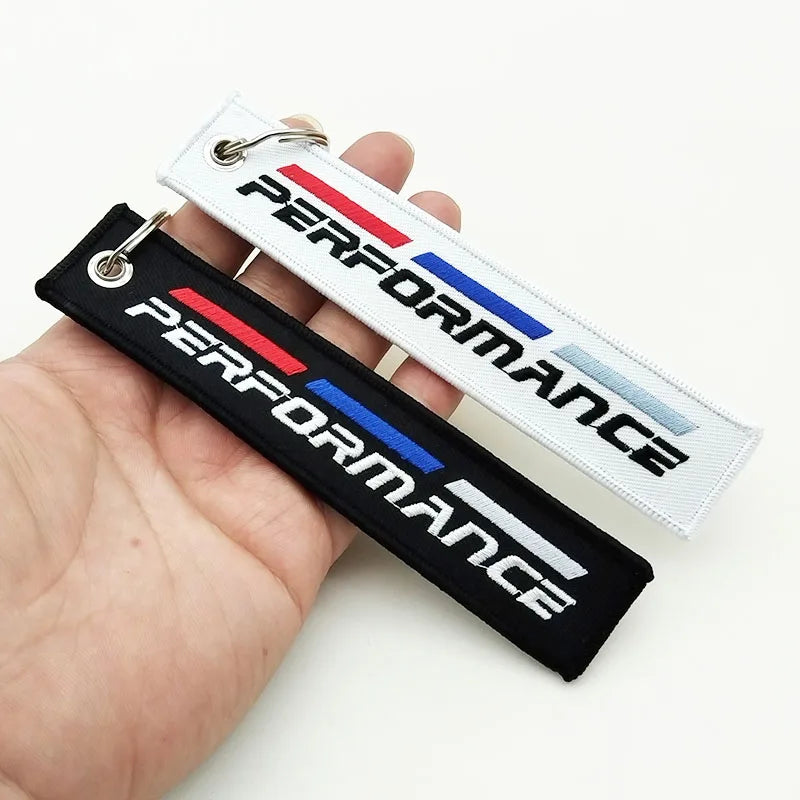 BMW Performance Fabric Keychain