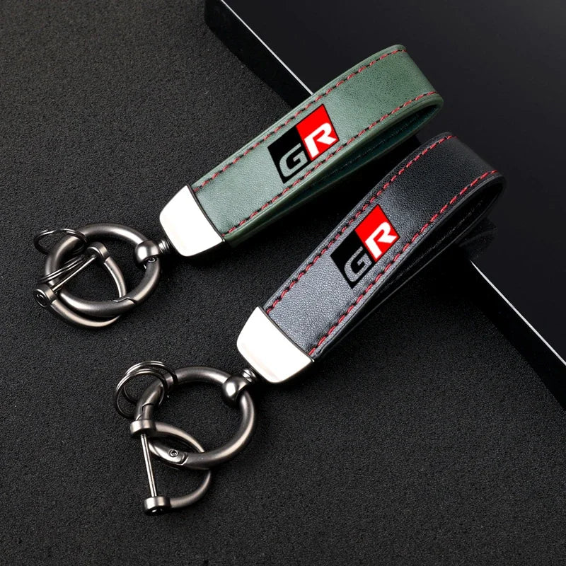 Toyota GR Leather Keychain