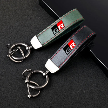 Toyota GR Leather Keychain