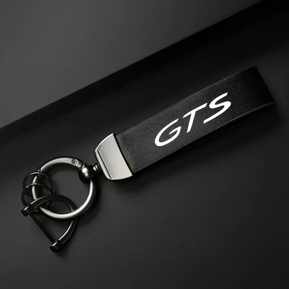 Porsche GTS Leather Keychain