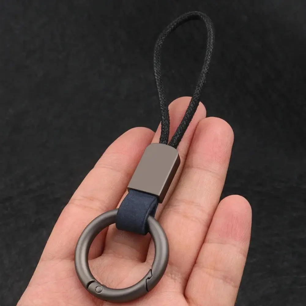Alloy Leather Keychain