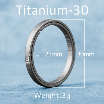 Black Titanium Keyring