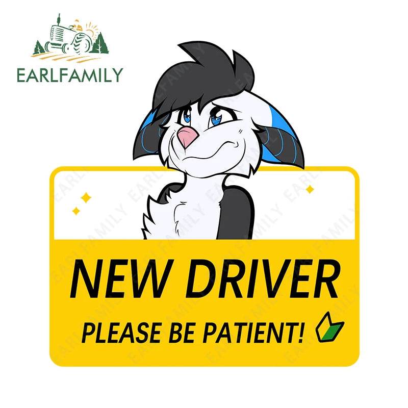 Shy Furry Warning Sticker