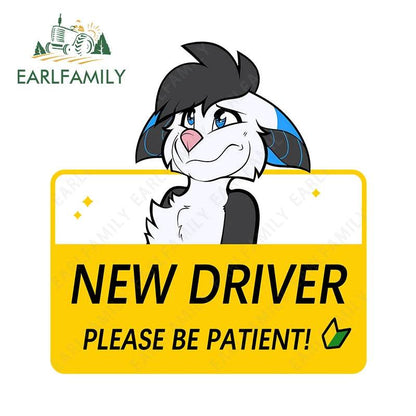 Shy Furry Warning Sticker