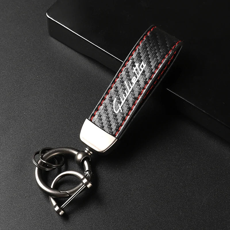 Alfa Romeo Carbon Fiber Keychain