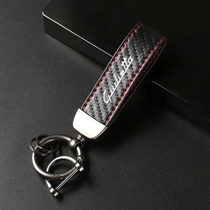 Alfa Romeo Carbon Fiber Keychain