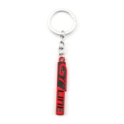 Kia & Peugeot GT Metal Keychain