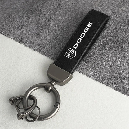 Dodge Leather Keychain