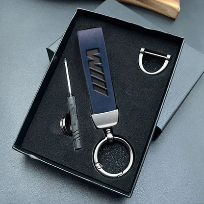 BMW M Luxury Leather Keychain