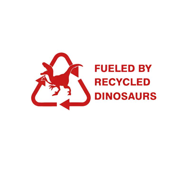 Recycled Dinosaur Sticker