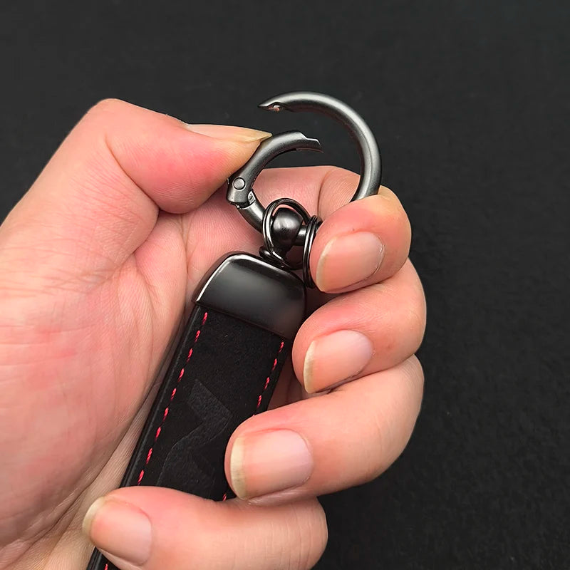 Hyundai N Line Leather Keychain