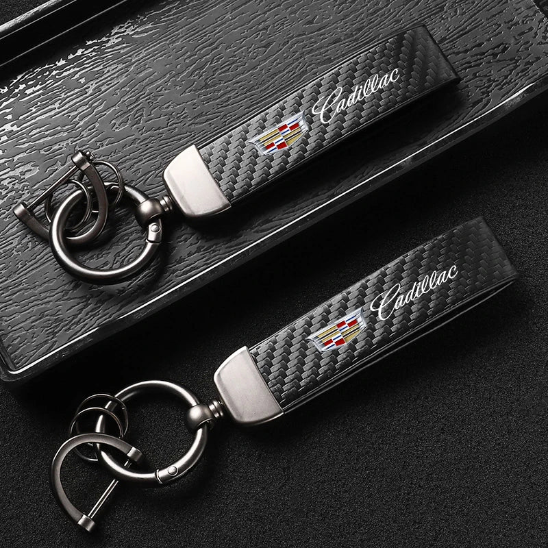 Cadillac Carbon Fiber Keychain