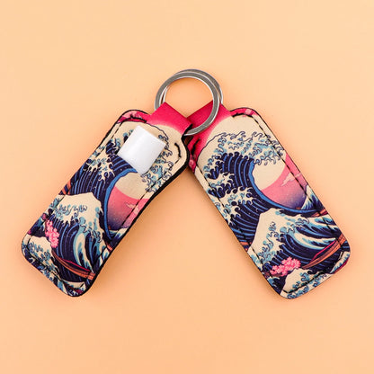 Japanese Waves Keychain