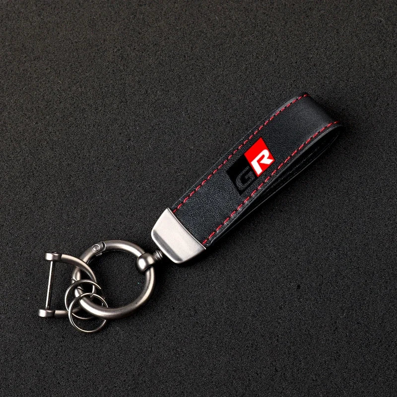 Toyota GR Leather Keychain