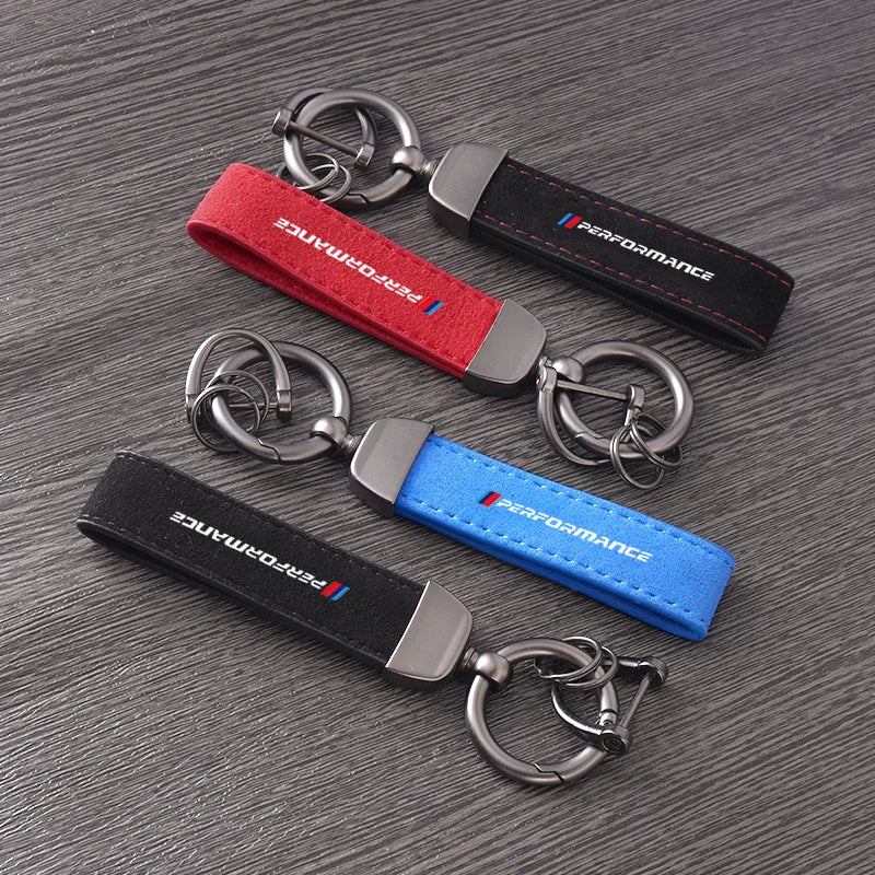 BMW Leather Keychain