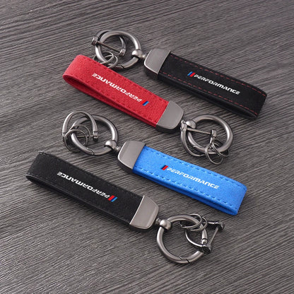 BMW Leather Keychain