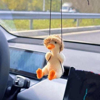 Duck Sculpture Car Mirror